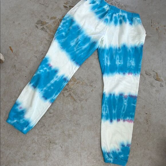 Spiritual Gangster Sweatpants - Blue Tie-Dye Joggers - BRAND NEW - Size Medium - Picture 1 of 3